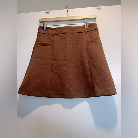 Kookai - Stella High Waisted Mini Skirt in Clove - Picture 4 of 6